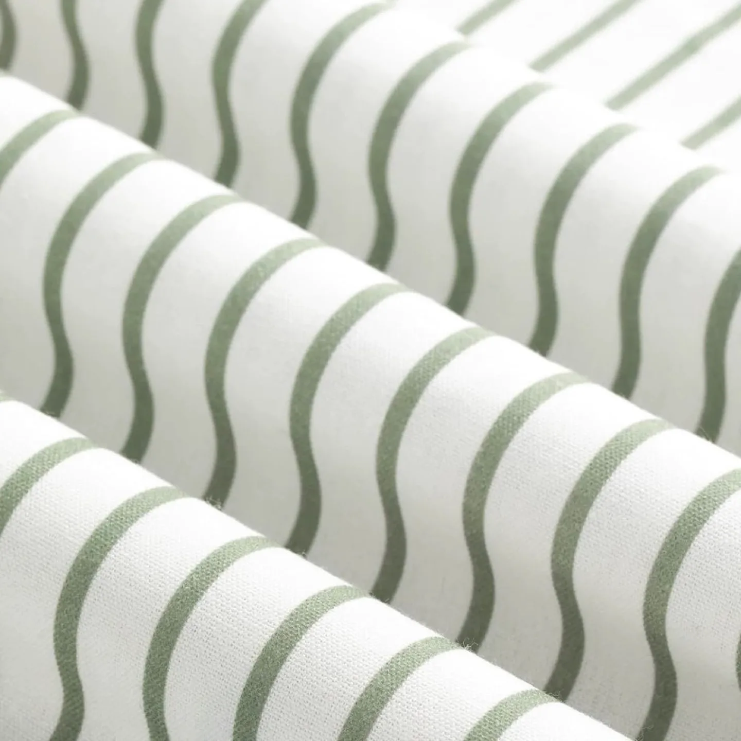 Green Striped Shower Curtain image indicator(4)