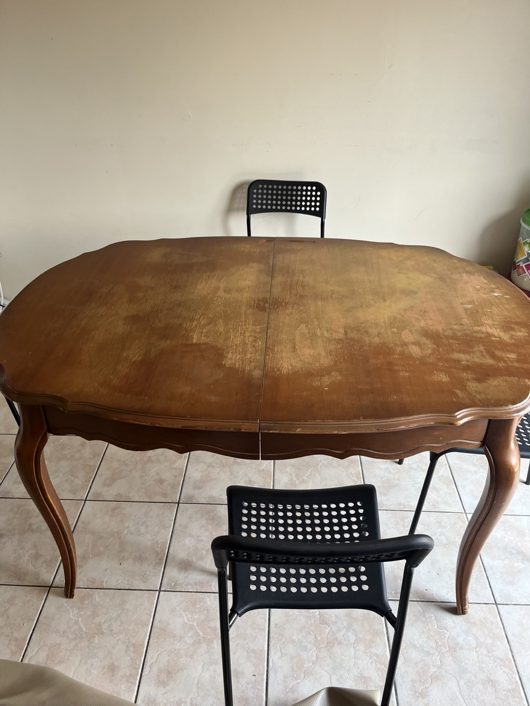 Wooden Dining Table with Ornate Legs - photo 2