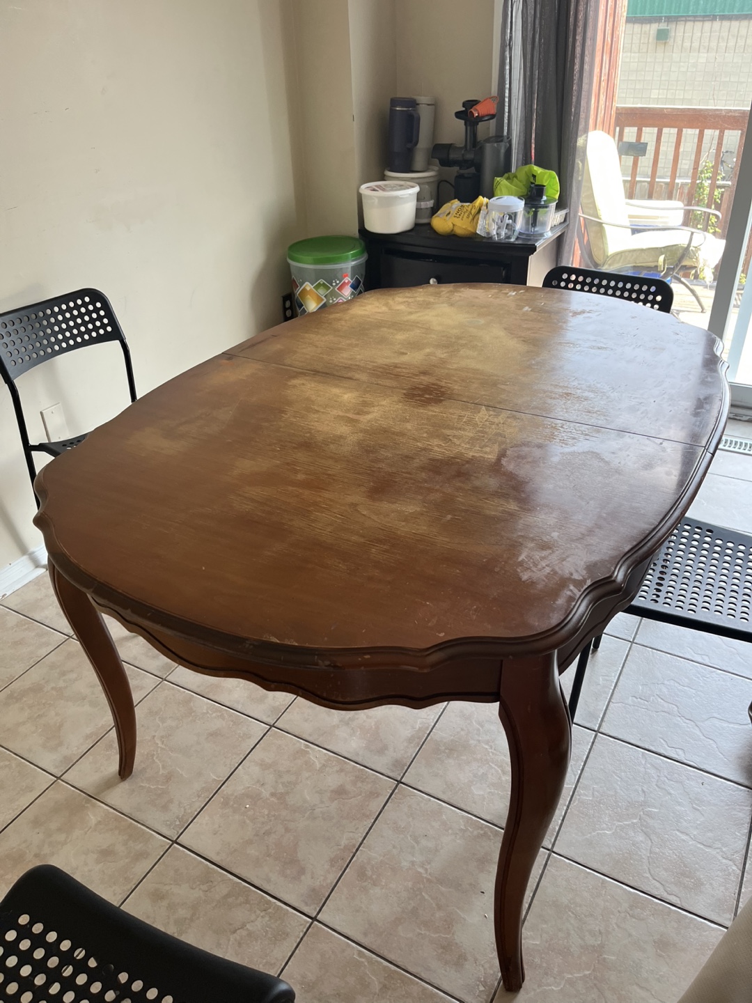 Wooden Dining Table with Ornate Legs - photo 3