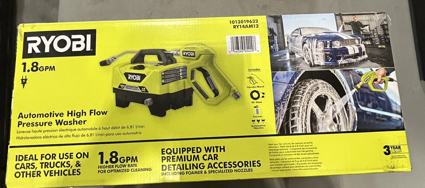 New 1.8 GPM Automotive High Flow Electric Pressure Washer Kit