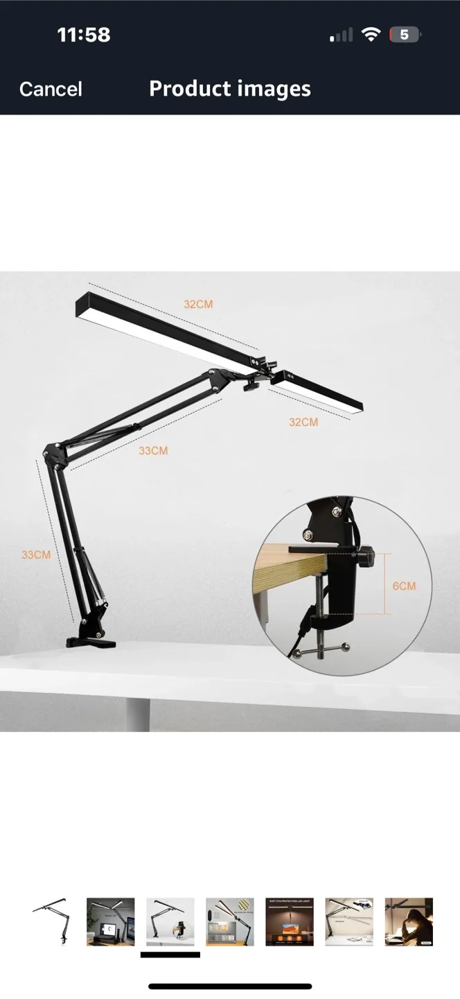 Adjustable LED Desk Lamp thumbnail