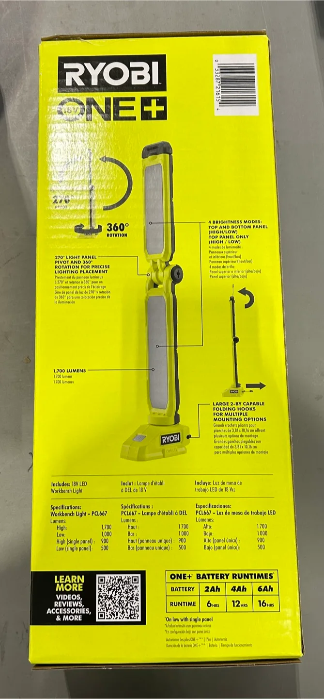 New 18V ONE+ Cordless LED Workbench Light thumbnail