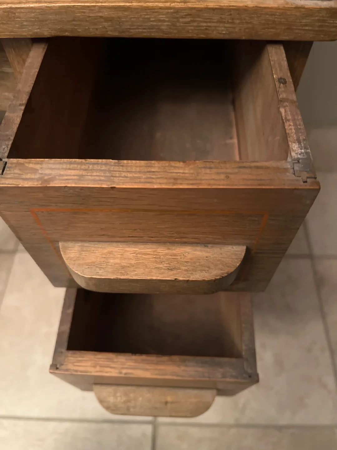 Vintage Wooden Roll Top Desk image indicator(4)