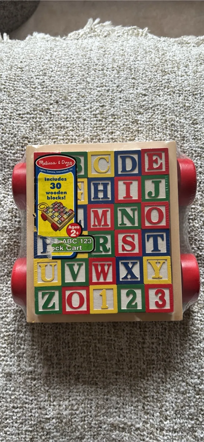 Melissa & Doug ABC/123 Block Cart thumbnail