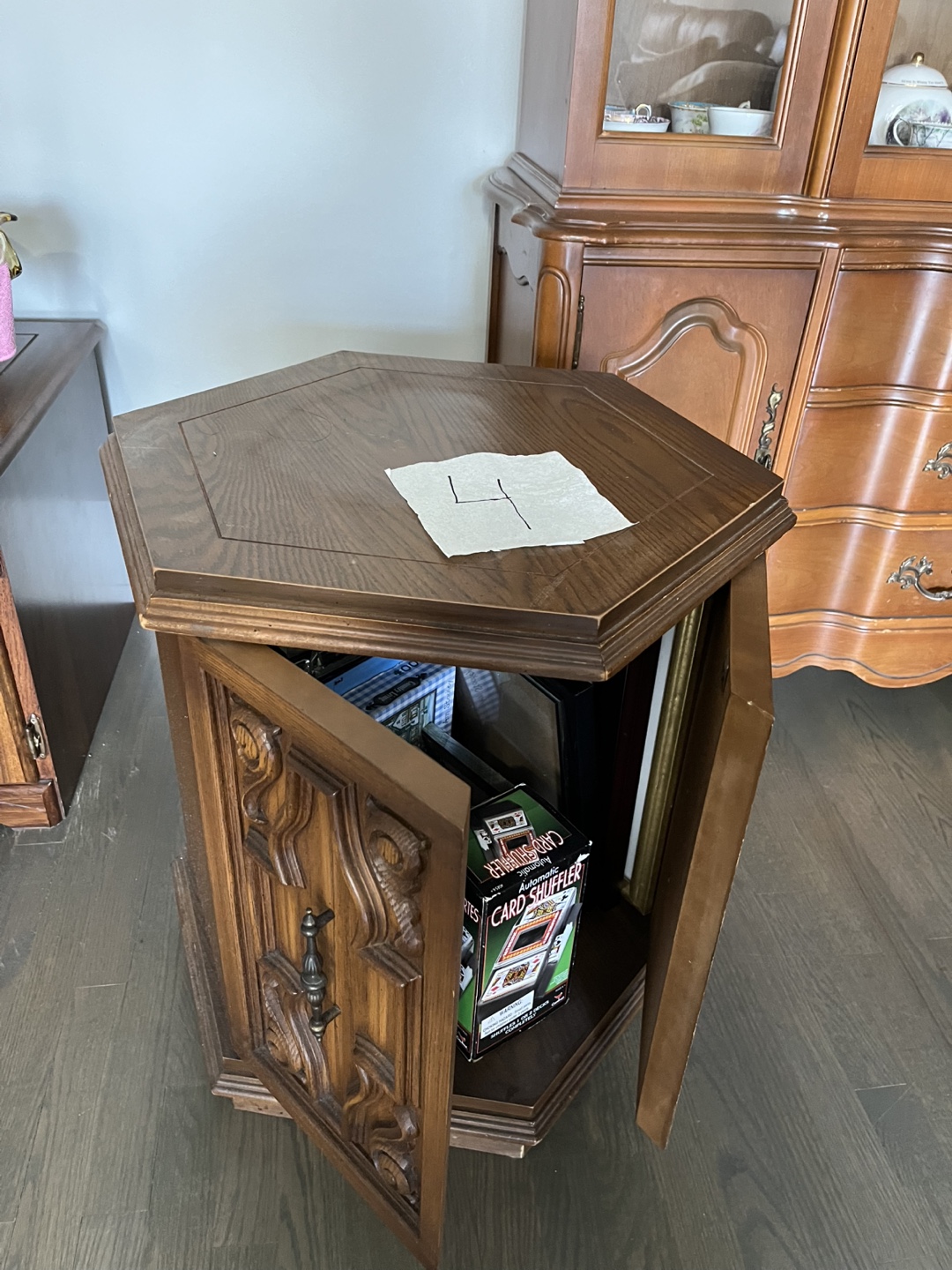 Vintage Side Table with Cabinet - photo 3