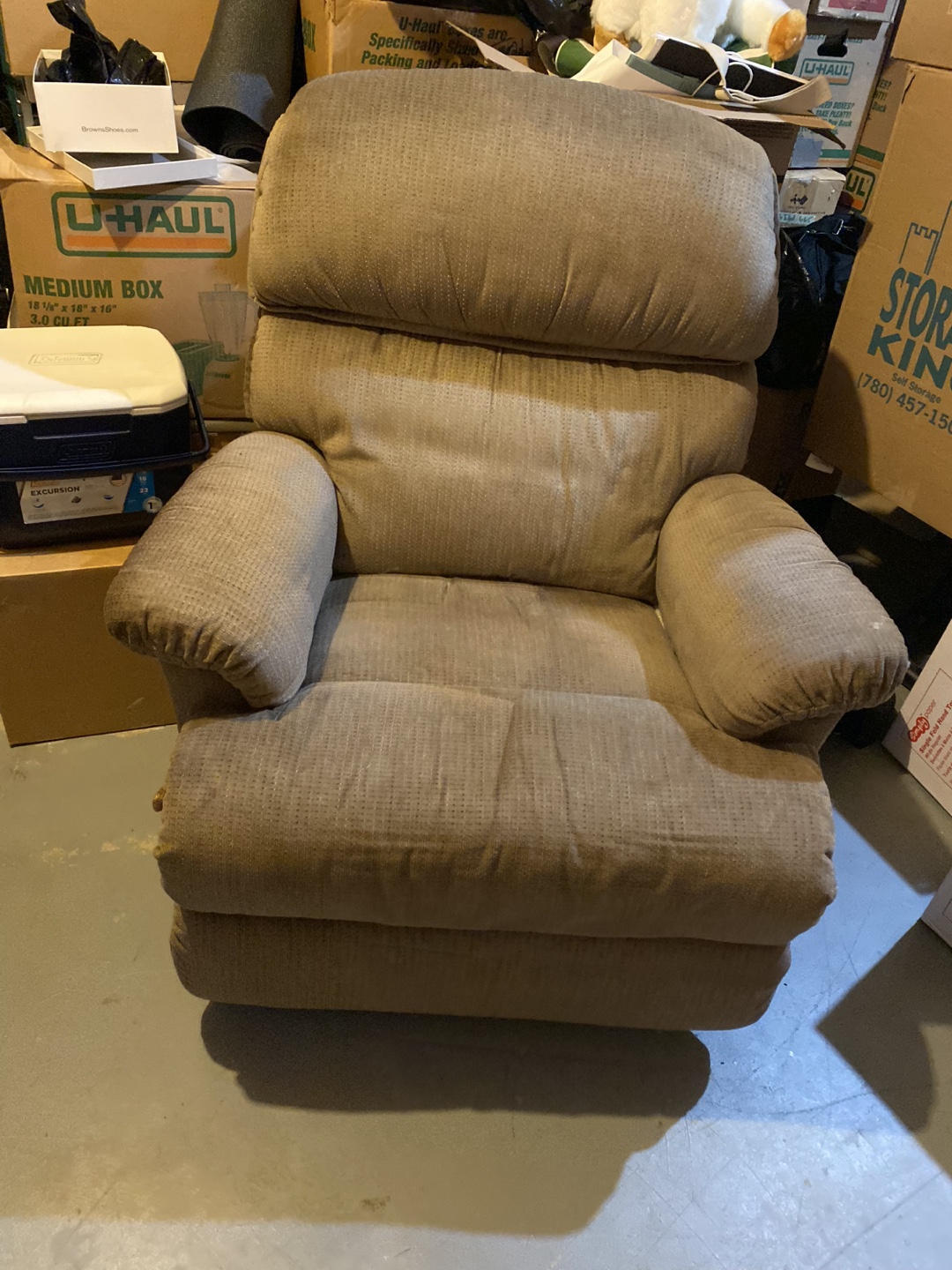La-Z-Boy Brown Reclining Sofa and Recliner Rocking Chair - photo 3