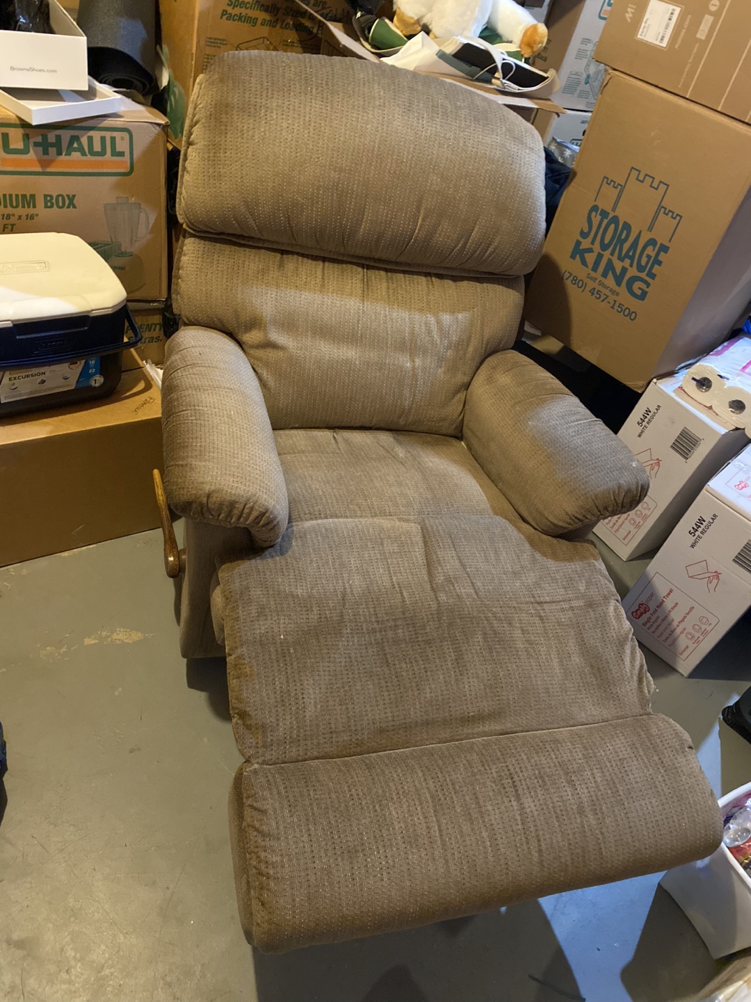La-Z-Boy Brown Reclining Sofa and Recliner Rocking Chair - photo 4