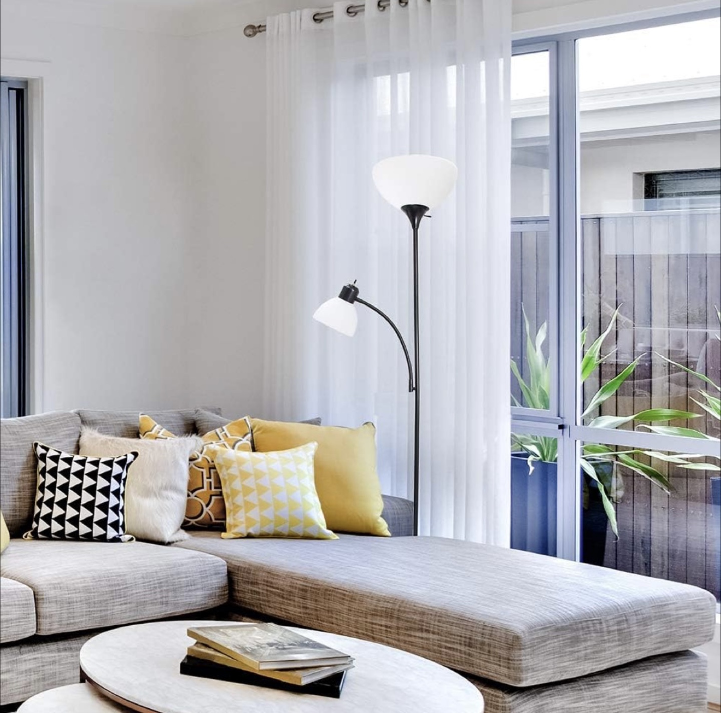 Floor Lamp with Dual Lights - photo 2