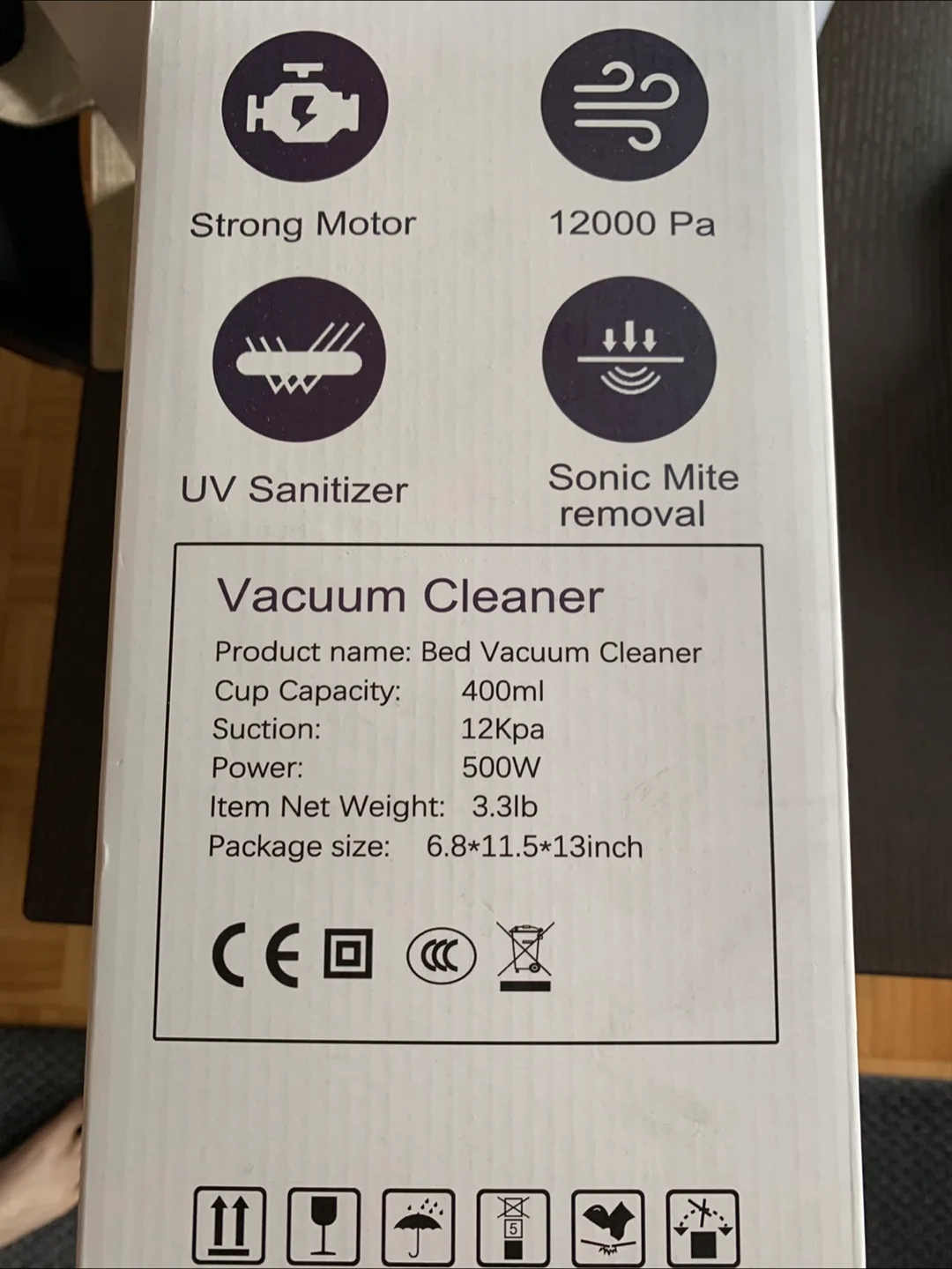 Bed Vacuum Cleaner (500W Power, 12KPa Suction) image indicator(3)