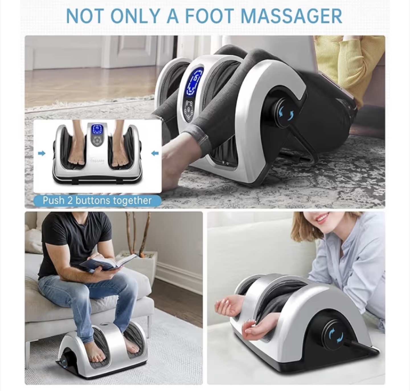 Quantum Shiatsu Foot & Leg Massager with Heat - photo 5