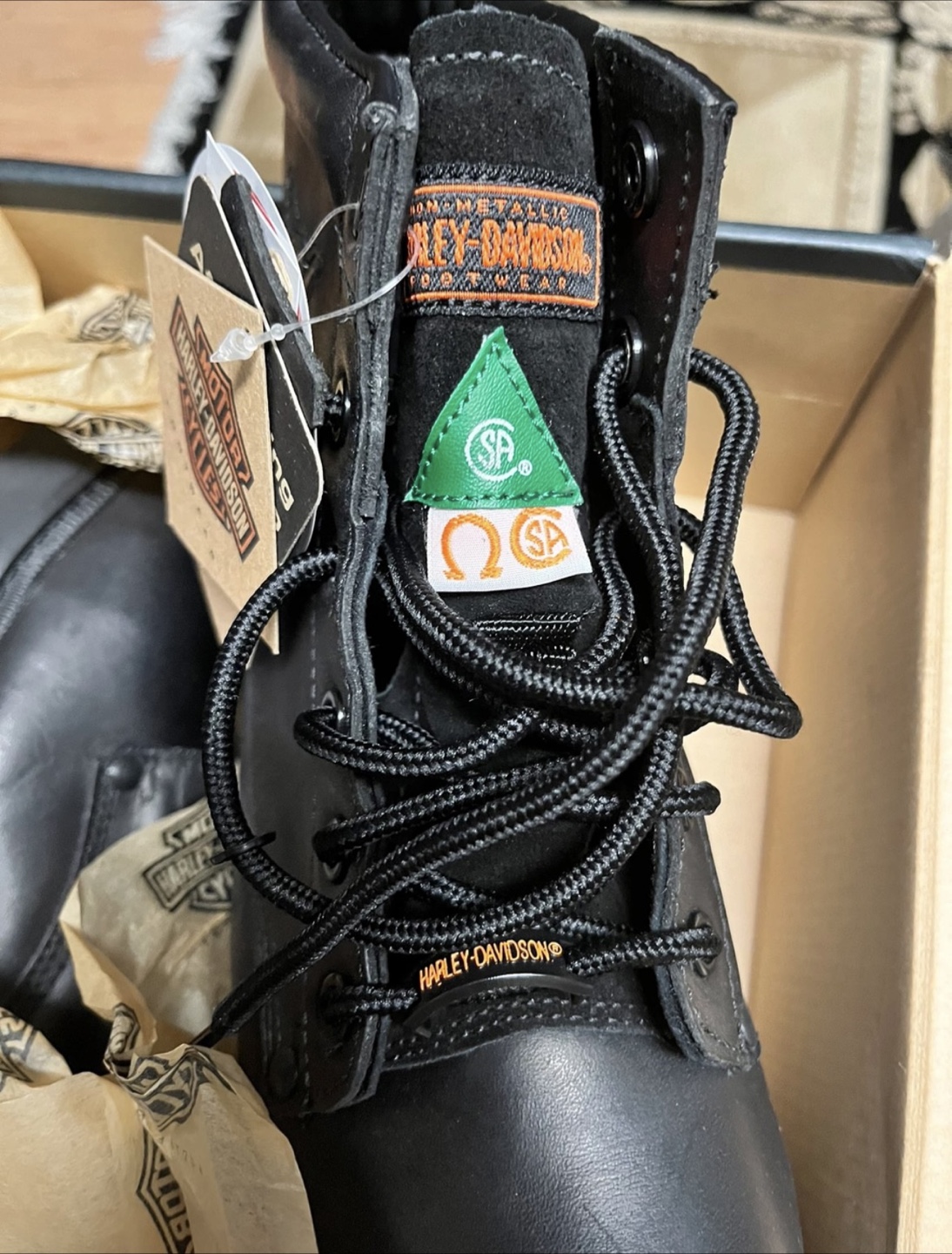 Harley Davidson Women’s Steel Toe Boots - 7.5 BNWT - photo 4