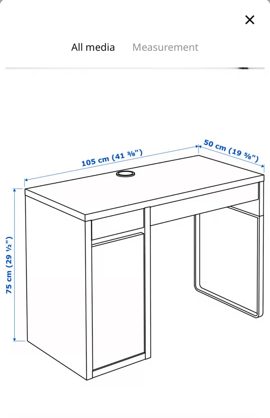 Dark Brown IKEA Desk with Shelving image indicator(9)
