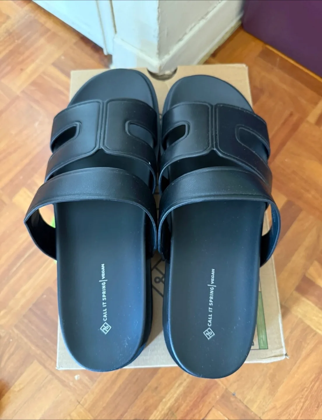 Call It Spring Black Slides - Size 10 (Never Used) image indicator(2)
