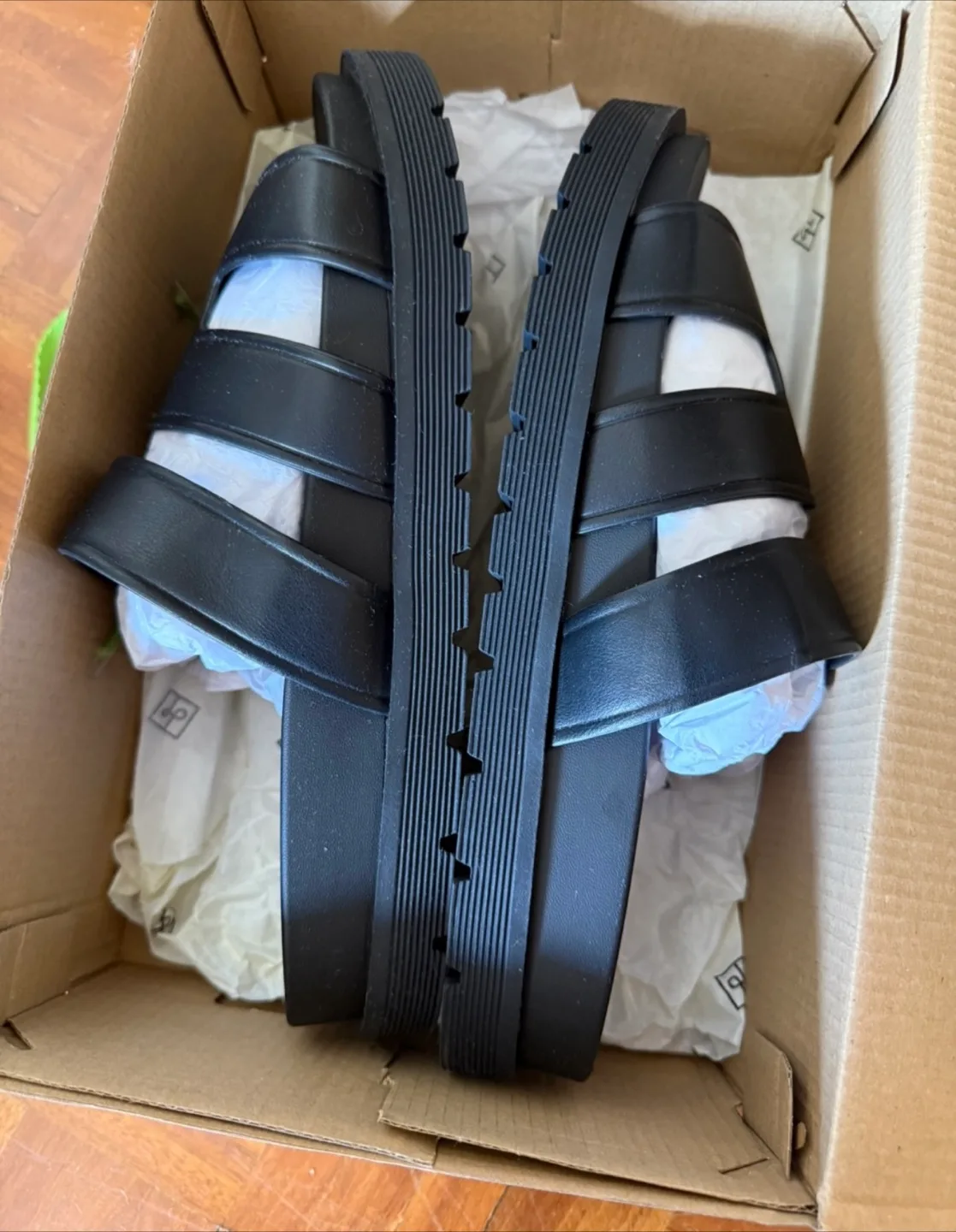 Call It Spring Black Slides - Size 10 (Never Used) image indicator(5)