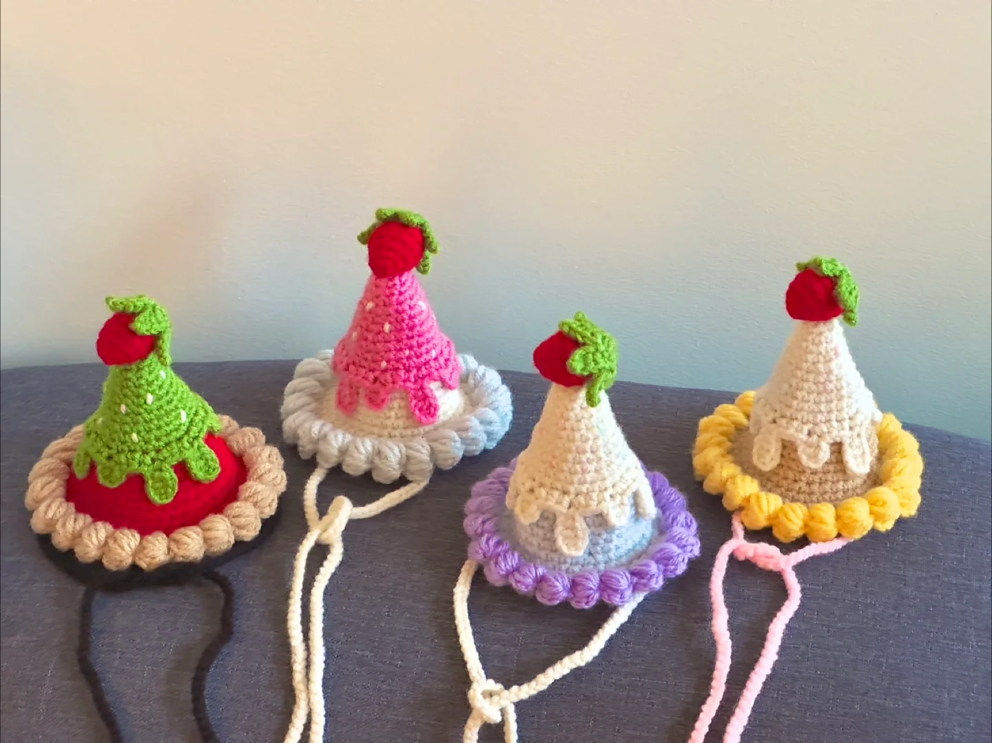 Handmade Crocheted Party Hats image indicator(4)