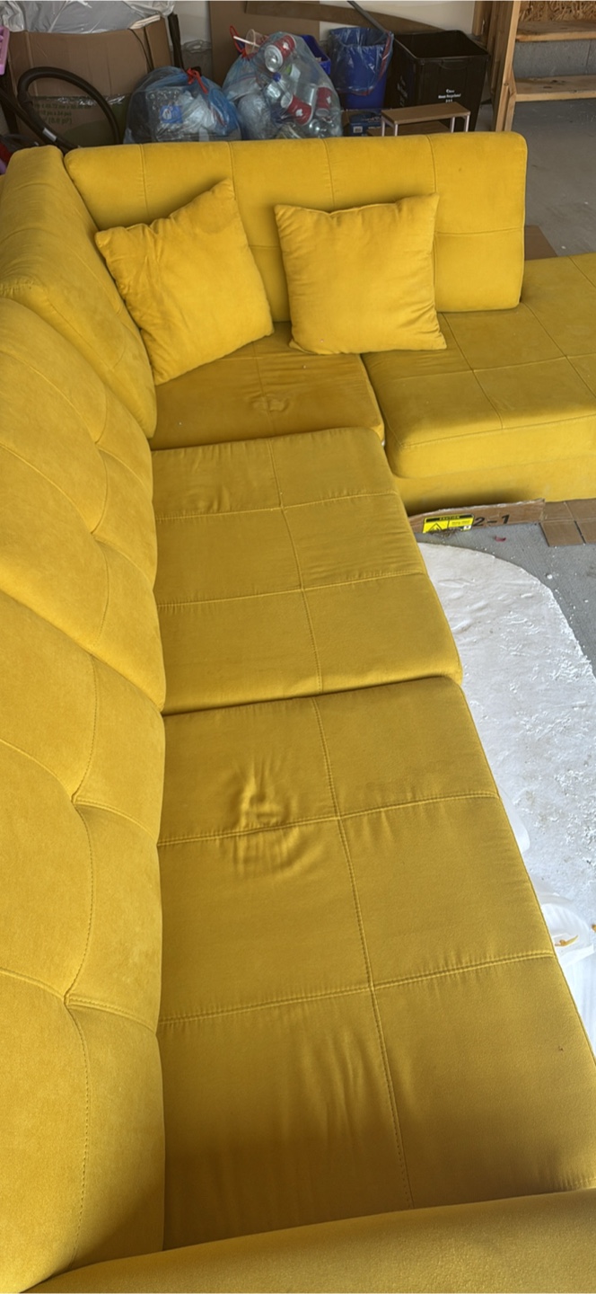Yellow Sectional Couch