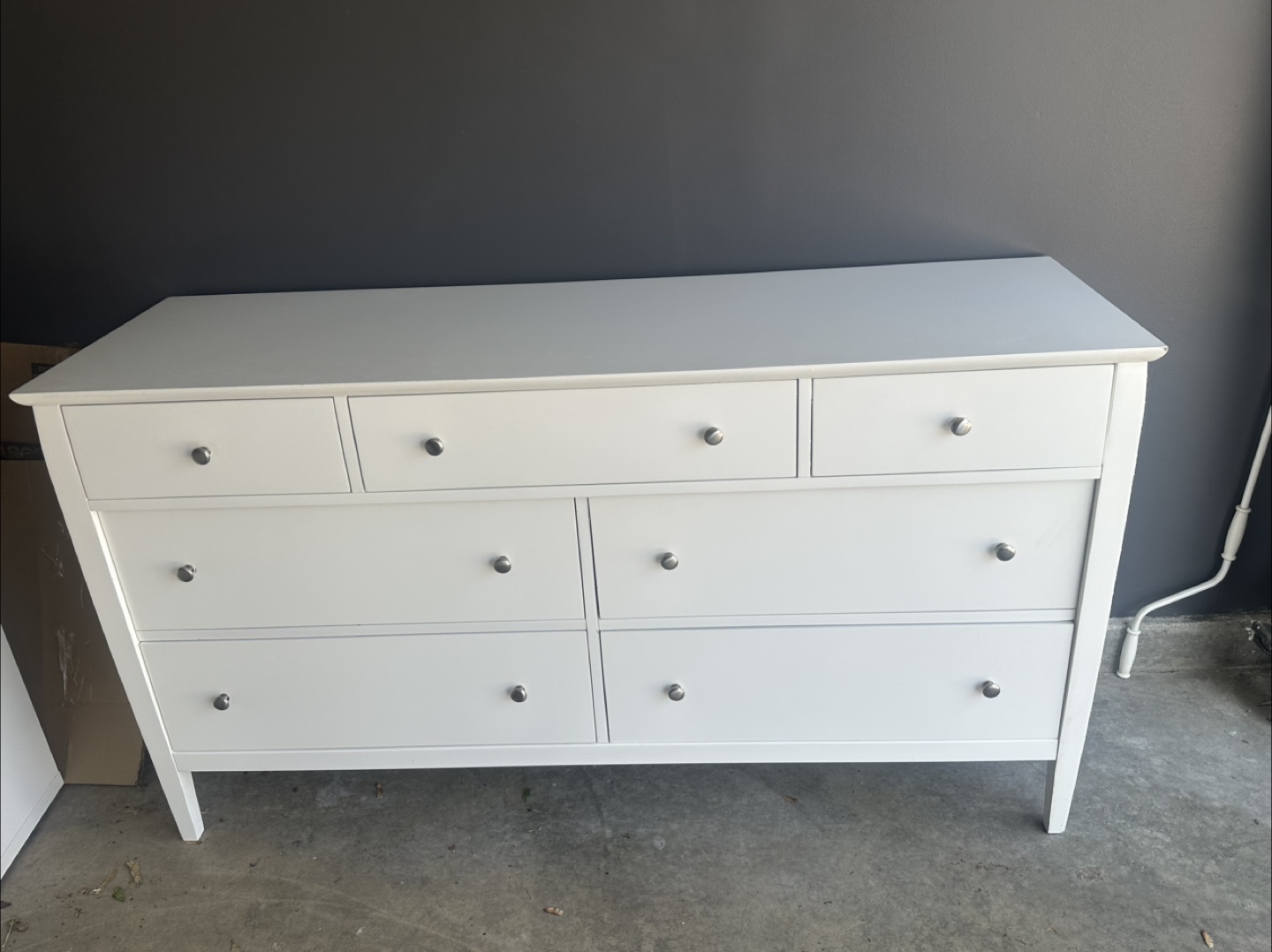 Crate & Barrel Mason 64" White 7-Drawer Dresser - photo 4