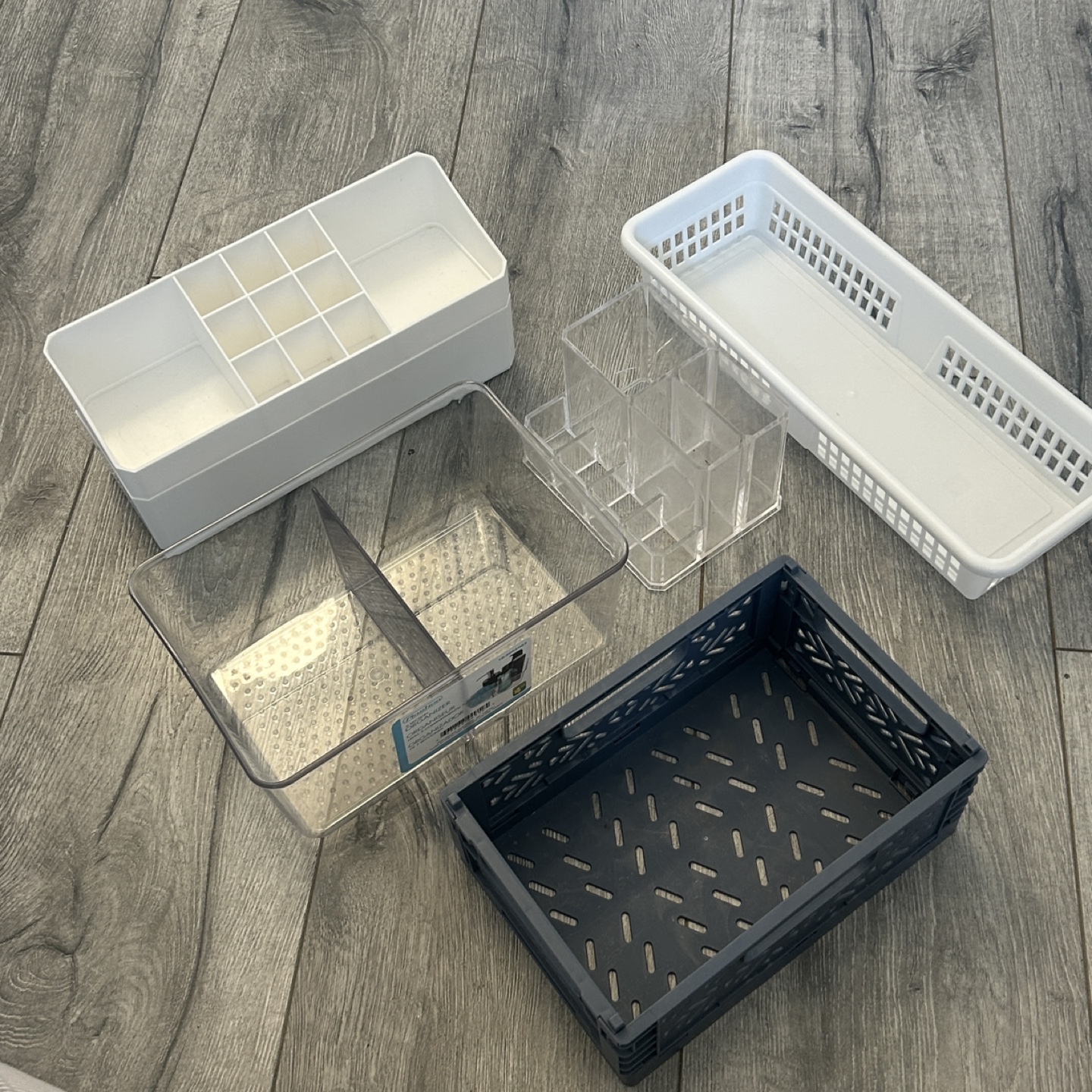 Bundle of Organizing Baskets, Makeup Containers & Organizer