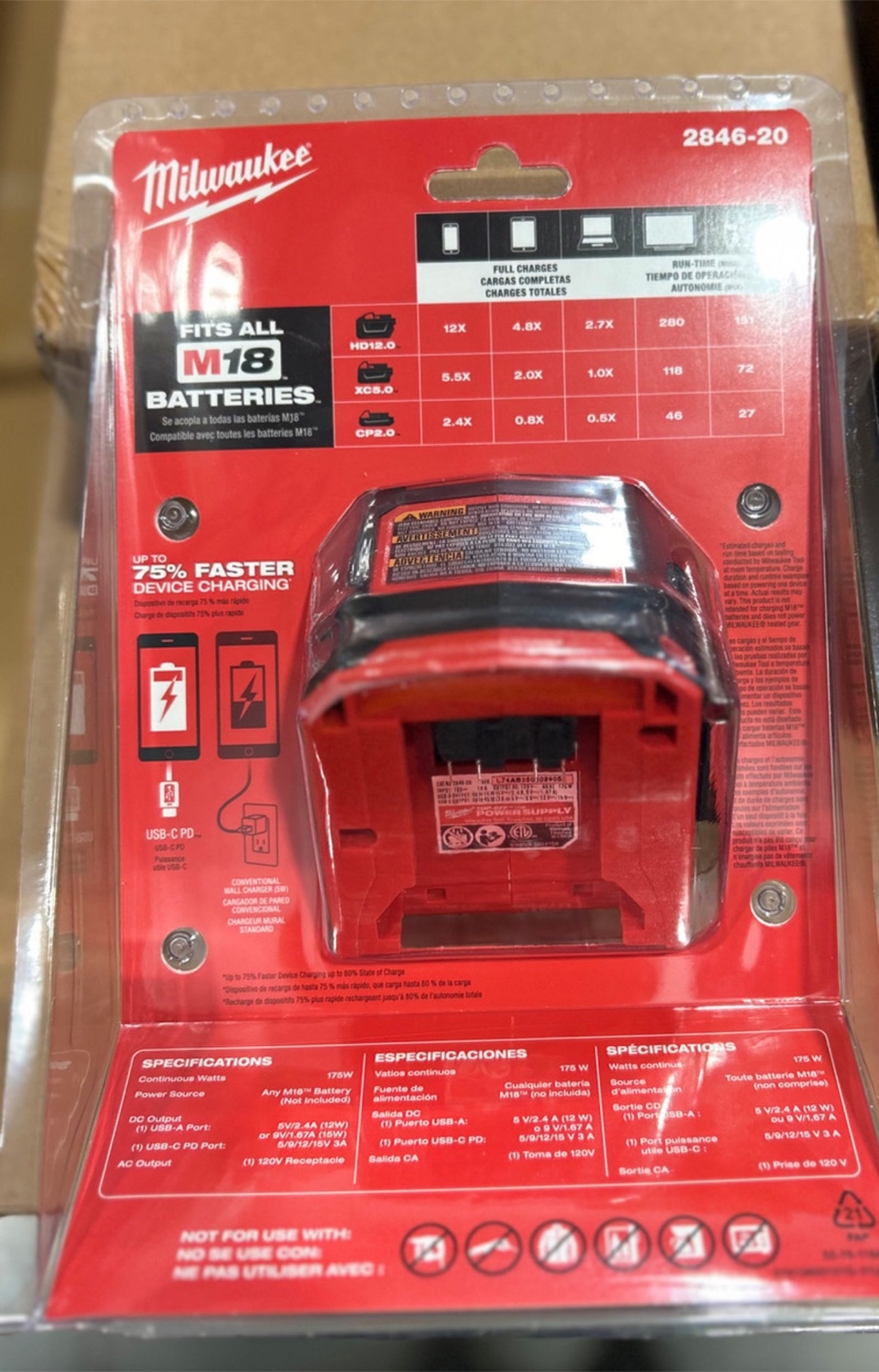 Brand New 18V M18 Lith-Ion Brushless Cordless 175-Watt Powered - photo 2