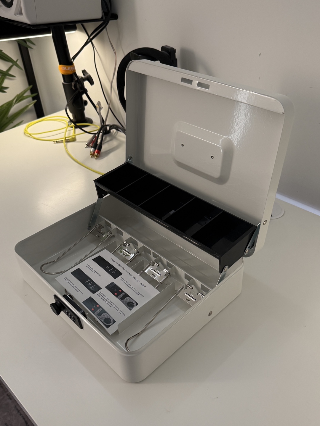 White Cash Box