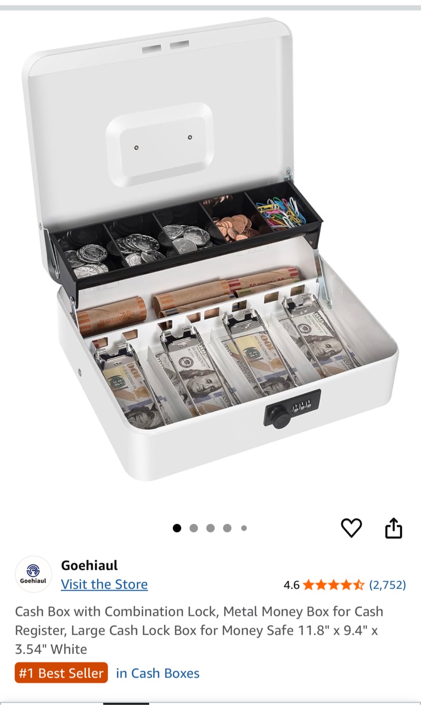 White Cash Box - photo 3