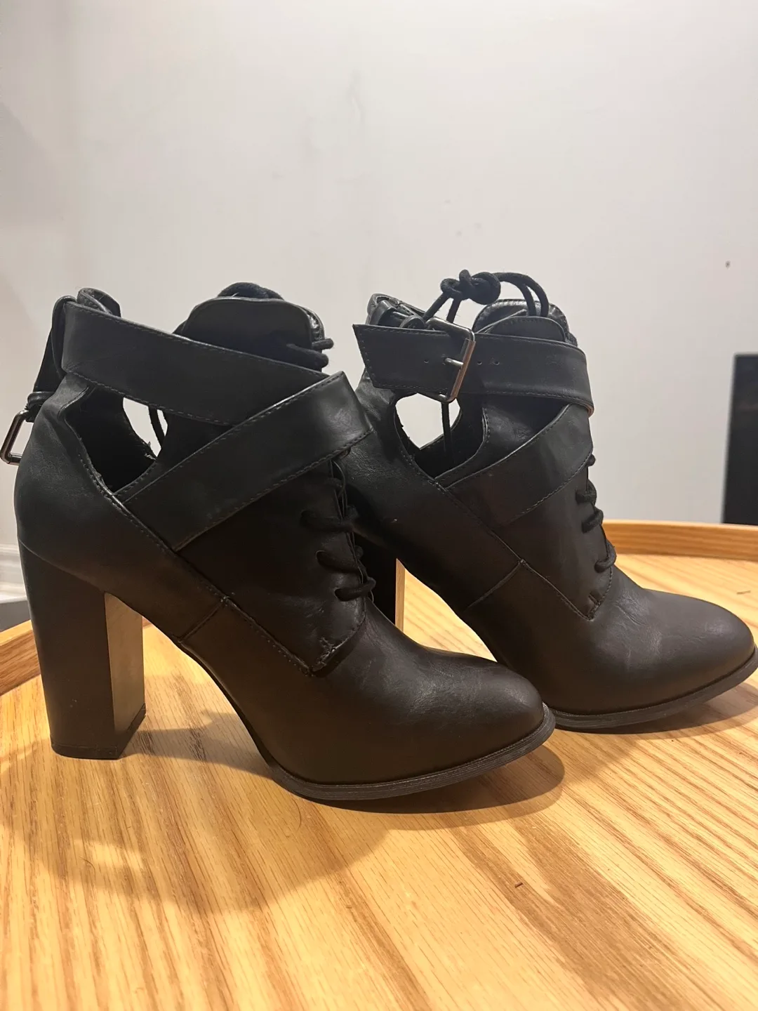Black Heeled Ankle Boots thumbnail