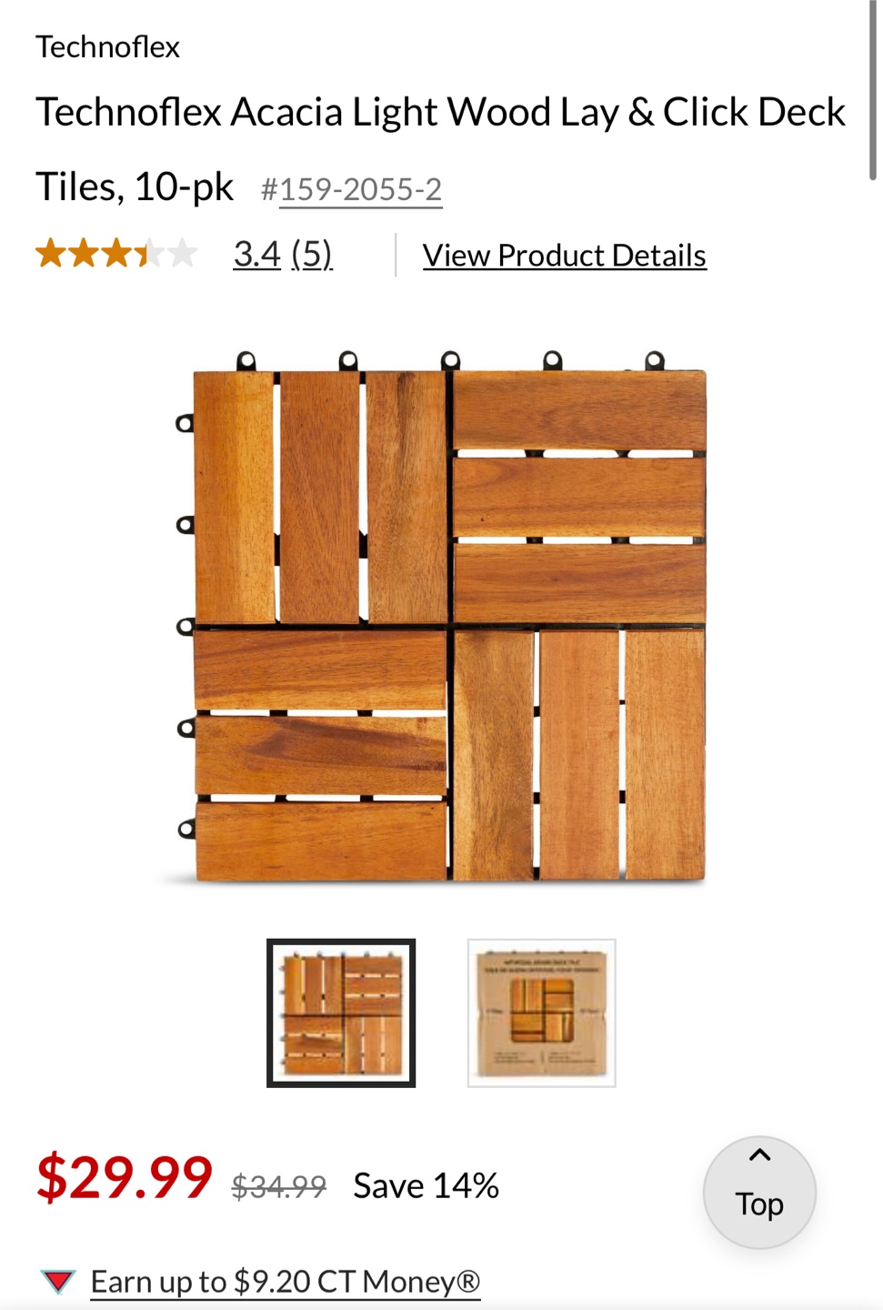 Technoflex Acacia Wood Deck Tiles - photo 2