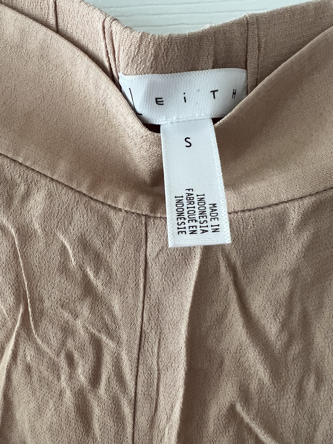 Leith Tan Wide Leg Pants - Size S - photo 5