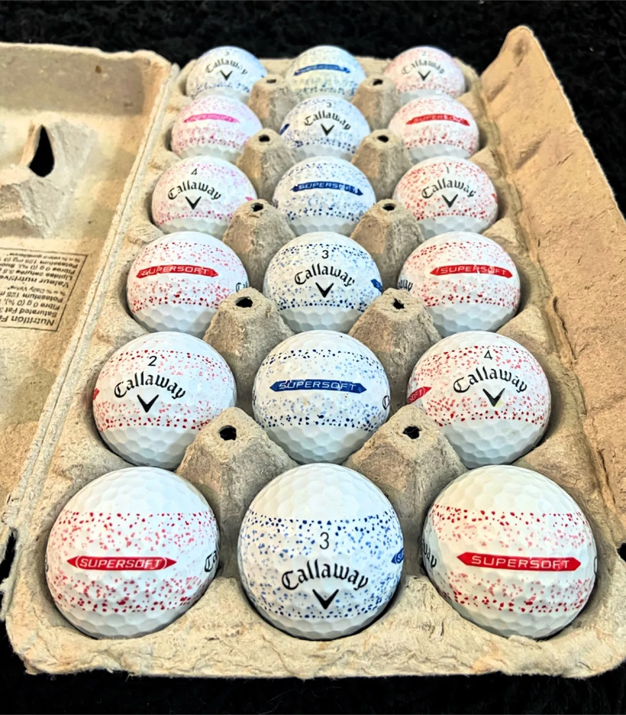 18 Callaway Supersoft Splatter Golf Balls thumbnail