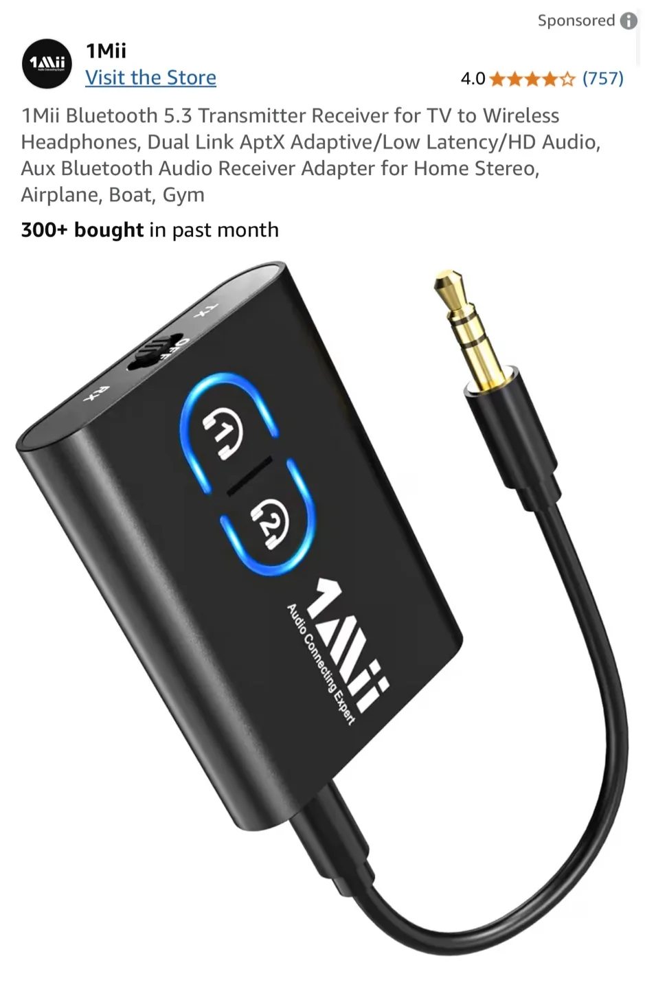 1Mii Bluetooth Transmitter Receiver thumbnail