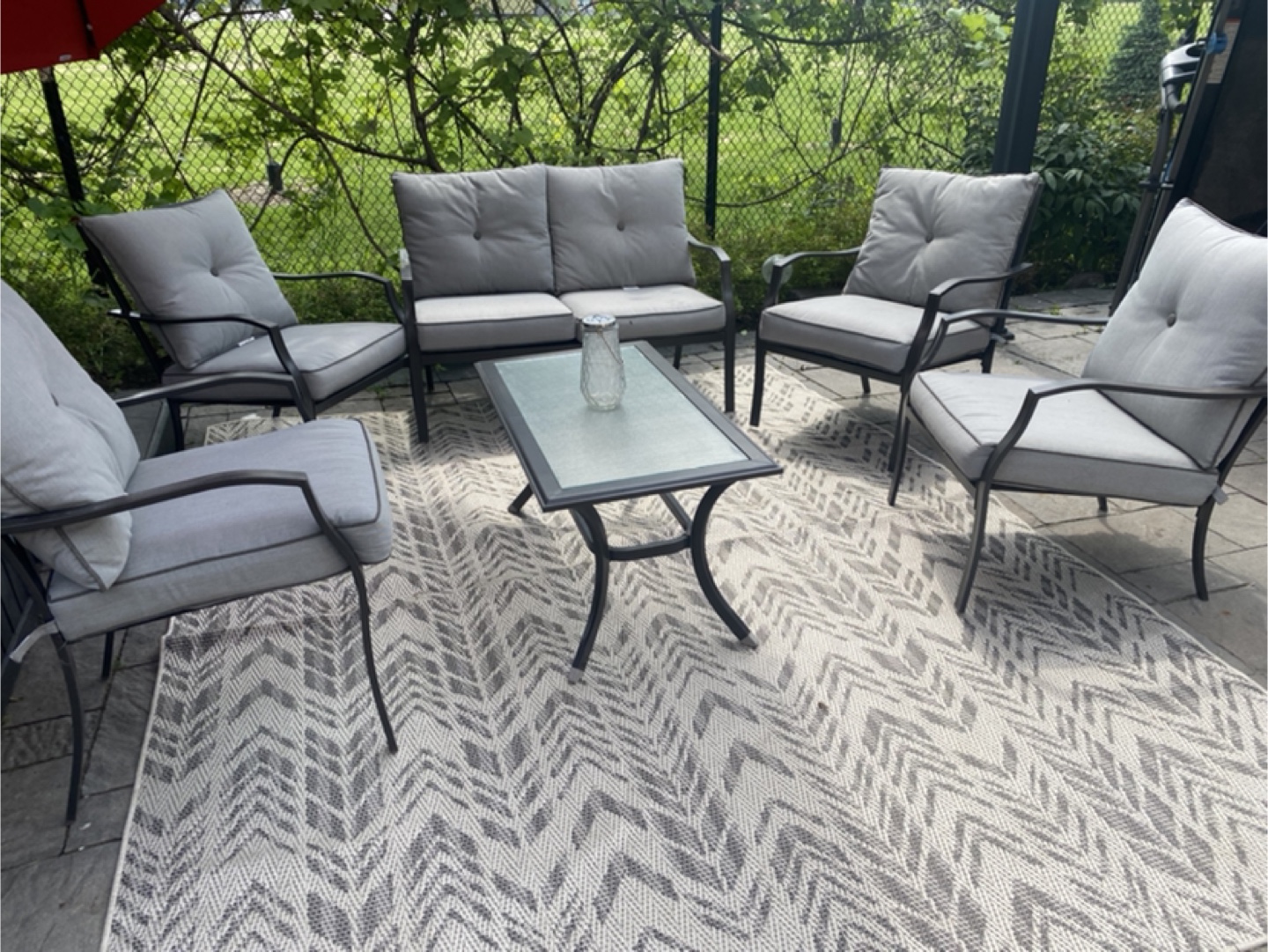 Outdoor Patio Set with Rug - photo 2
