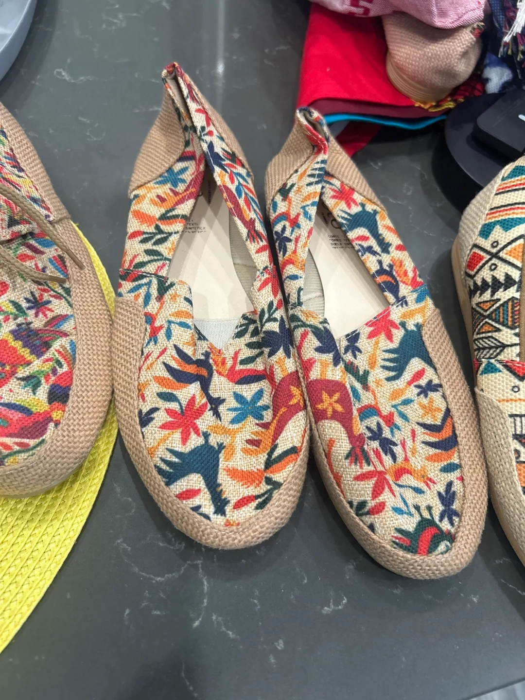 Colorful Floral Espadrille Shoes thumbnail