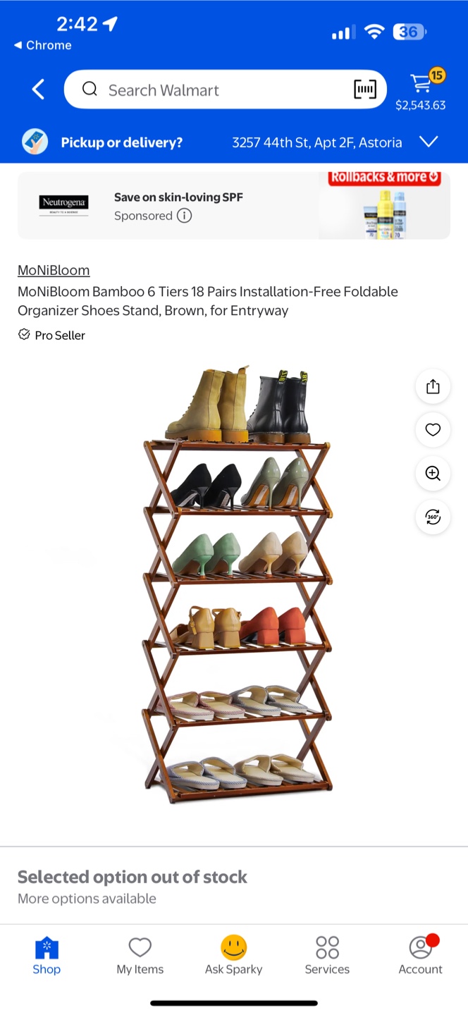 Bamboo 6 Tiers Installation-Free Foldable Organizer Shoes Rack - photo 4
