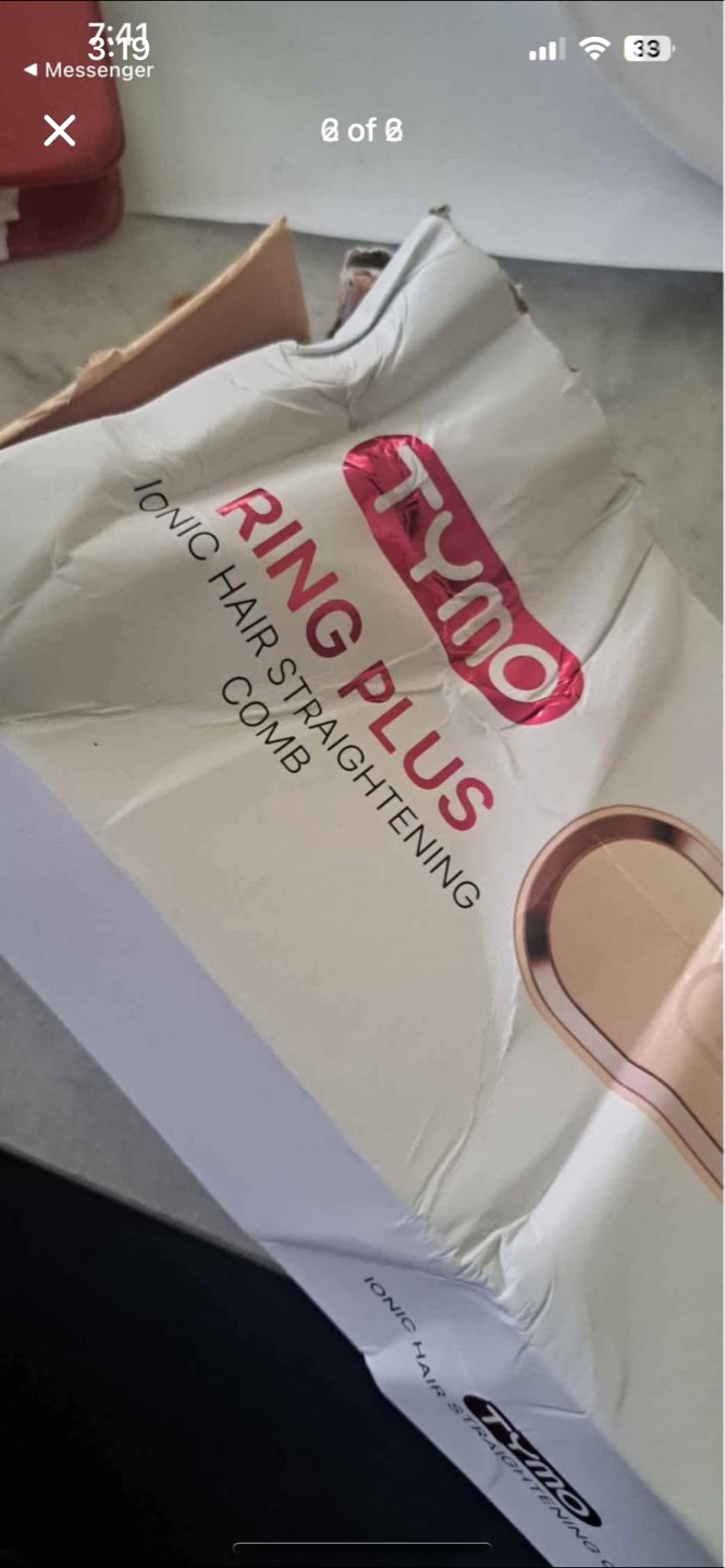 Tymo Ring Plus Ionic Hair Straightening Comb - photo 2