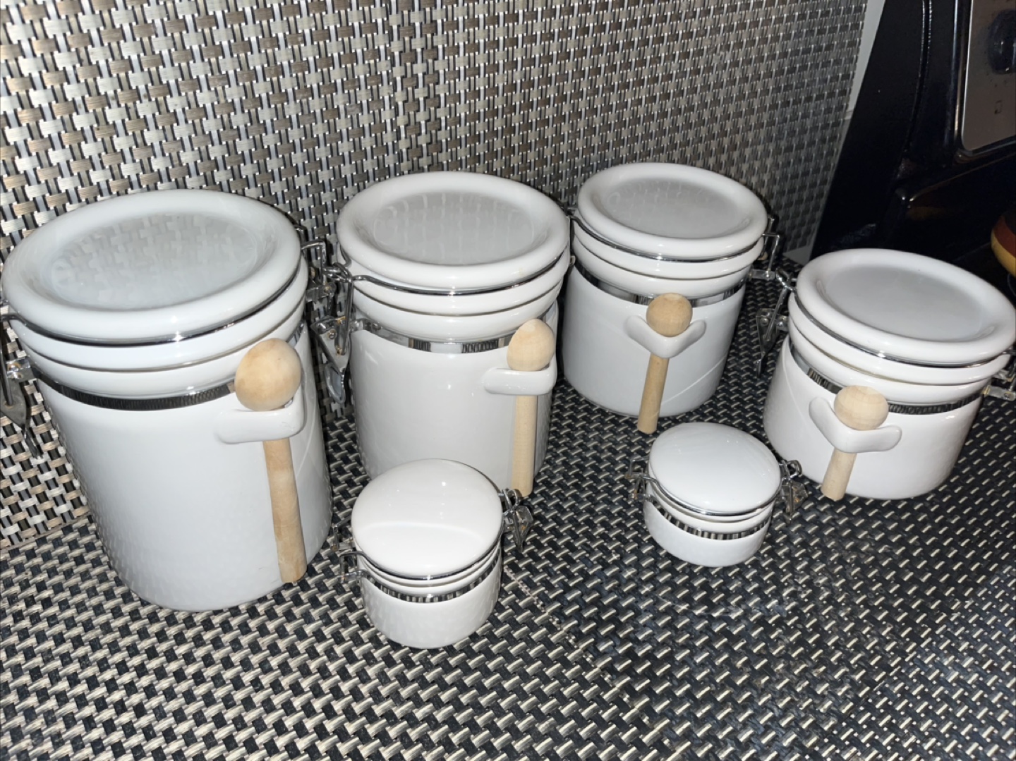 White Ceramic Canister Set