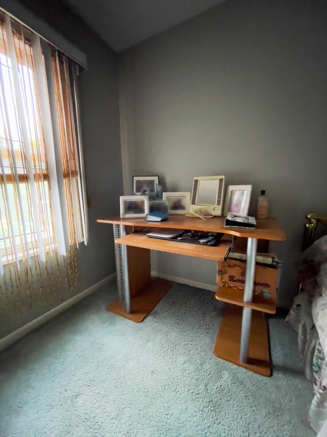 Large Vintage Desk With Shelves - photo 2