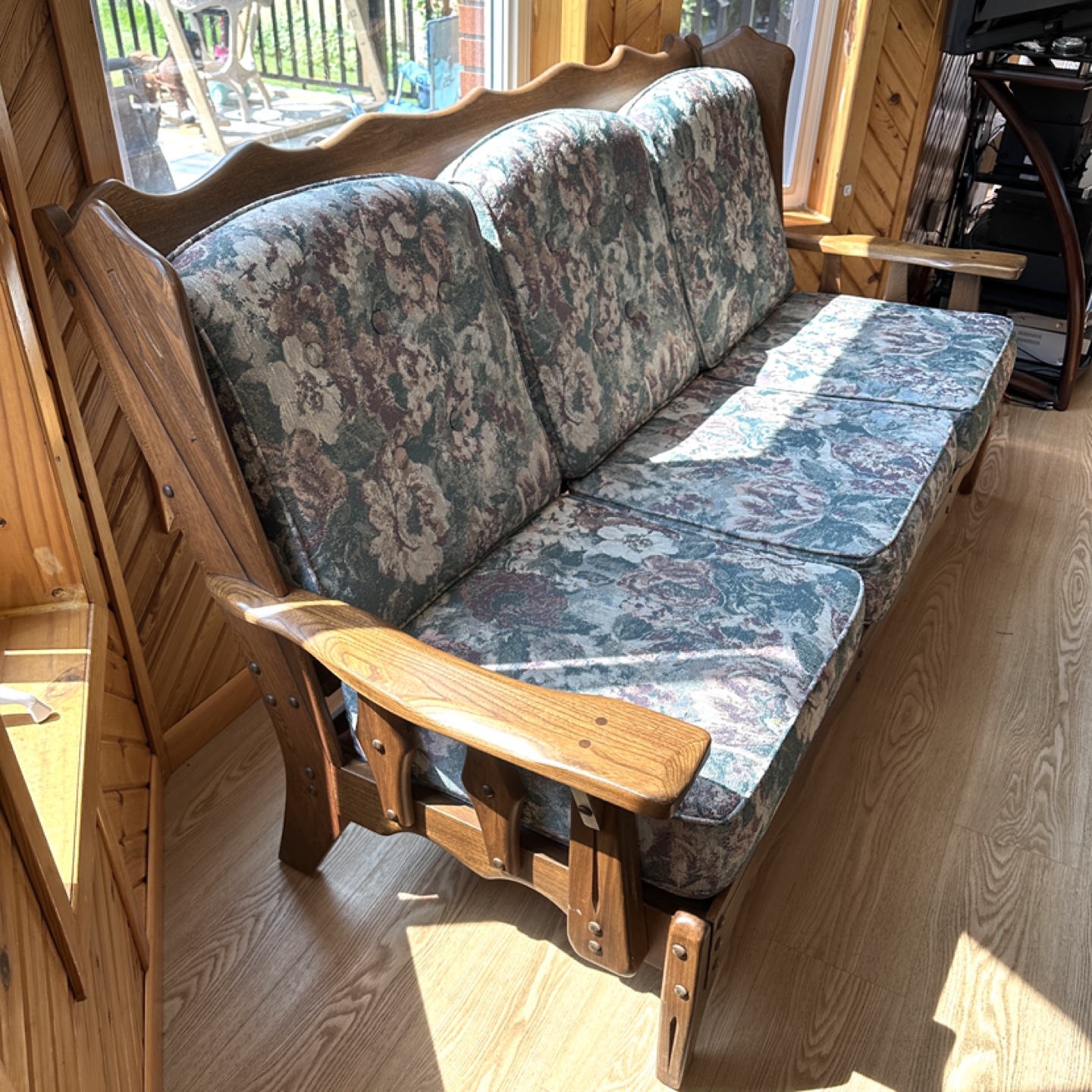 Vintage Solid Wood Sofa Set & Table (CAN DELIVER) - photo 3