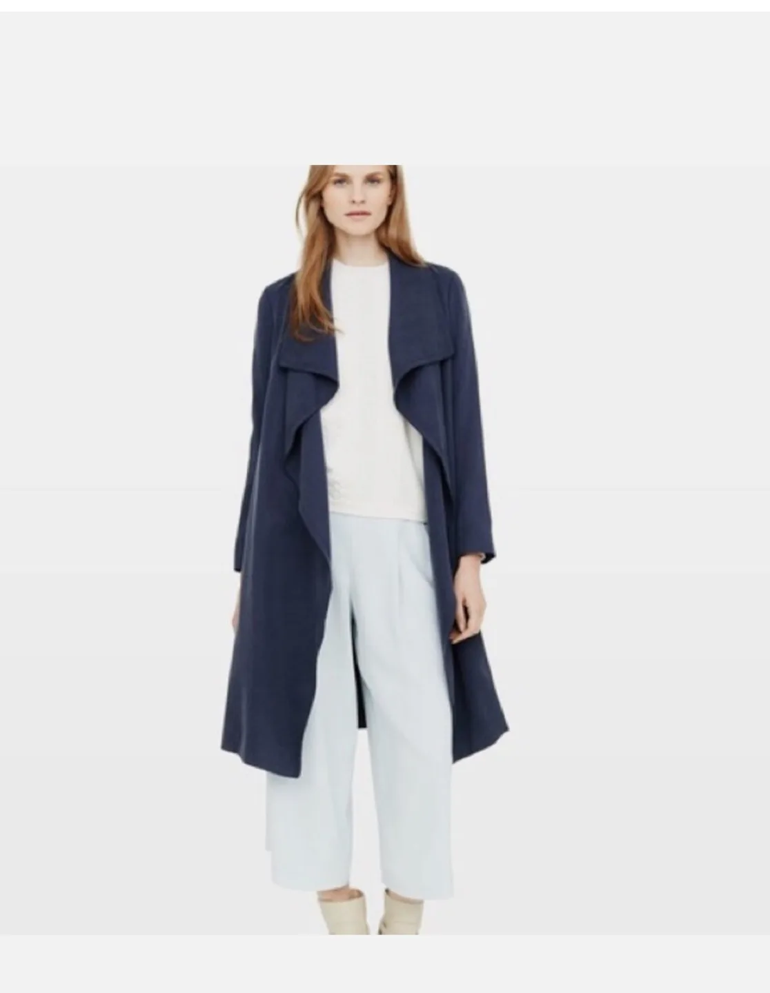 Club Monaco Blue Trench Coat (M) thumbnail