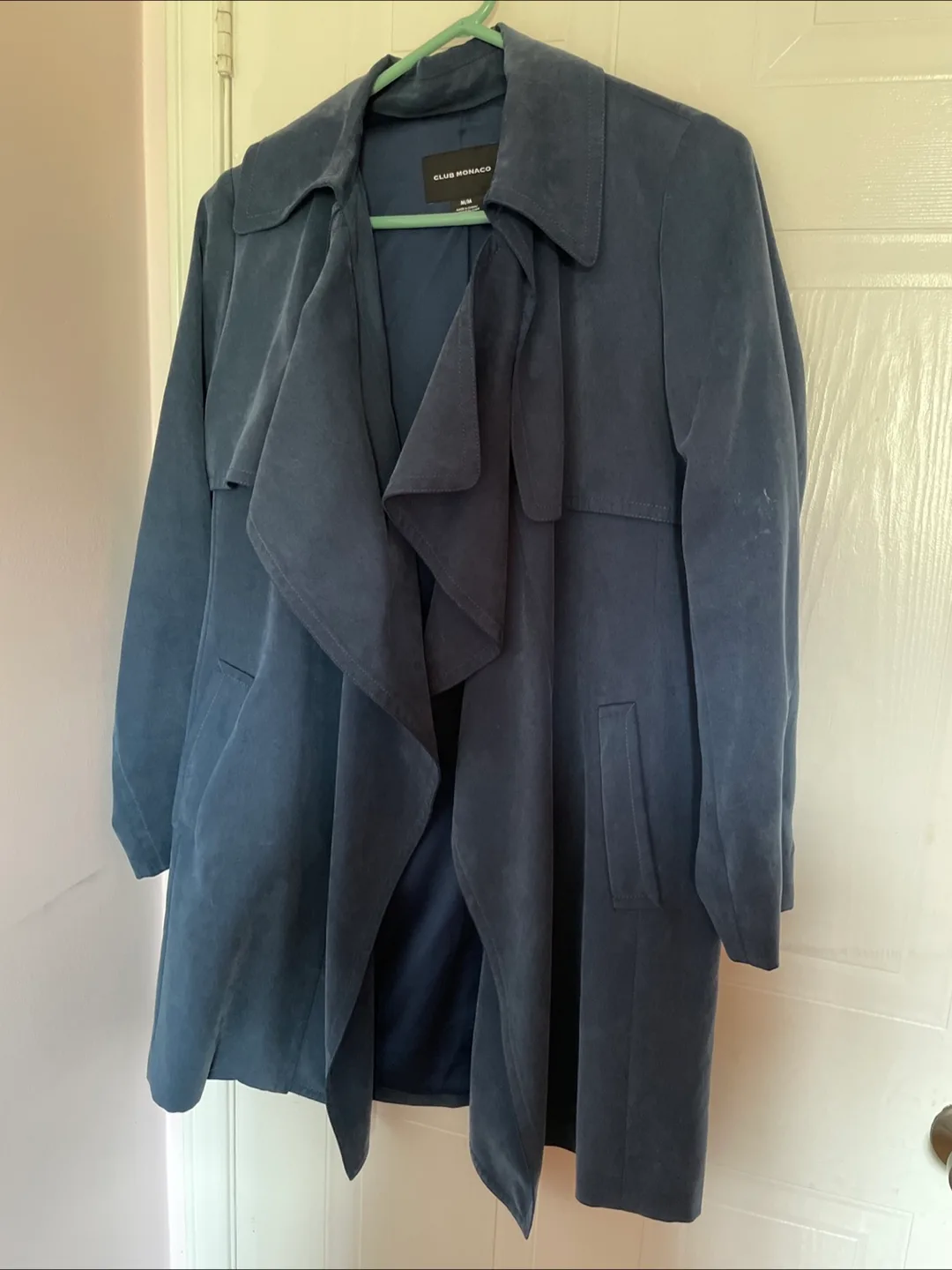 Club Monaco Blue Trench Coat (M) image indicator(2)