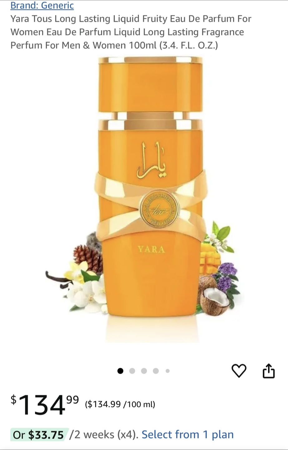 Yara Tous Eau De Parfum 100ml