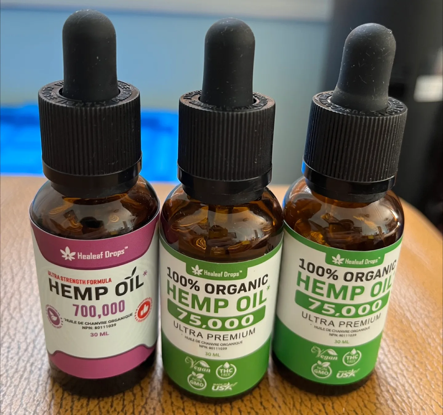 Healeaf Drops Hemp Oil - Set of 3 thumbnail