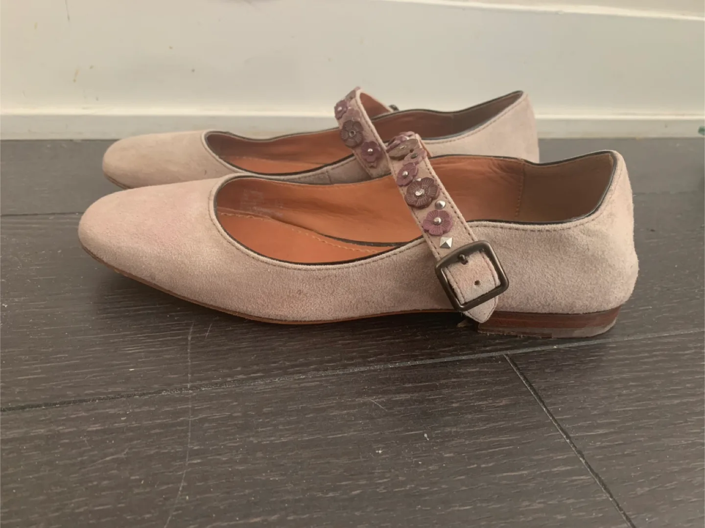 Coach Mary Jane Leather Flats - Size 5 image indicator(2)