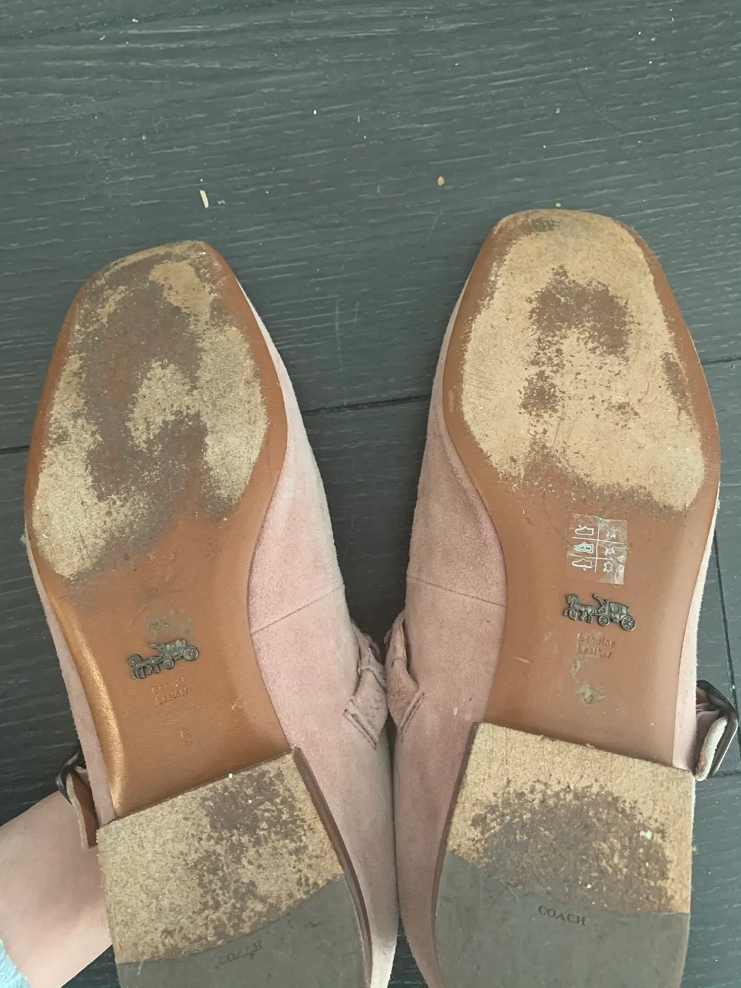 Coach Mary Jane Leather Flats - Size 5 image indicator(3)