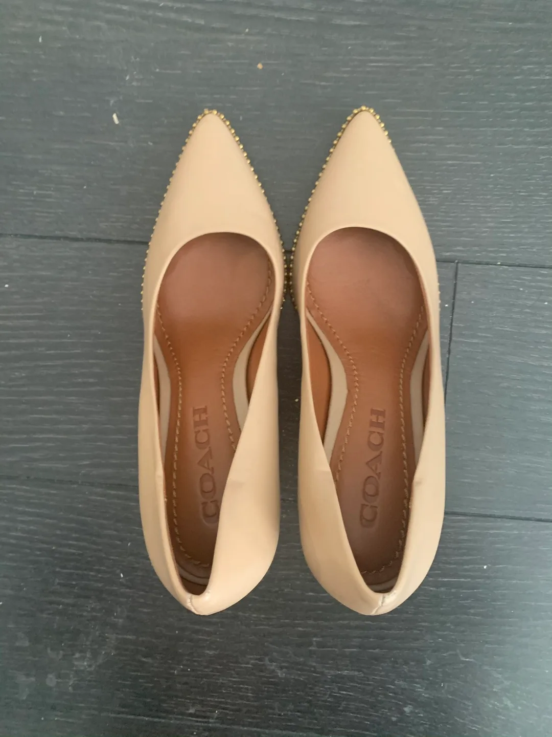 Coach Beige Heels thumbnail