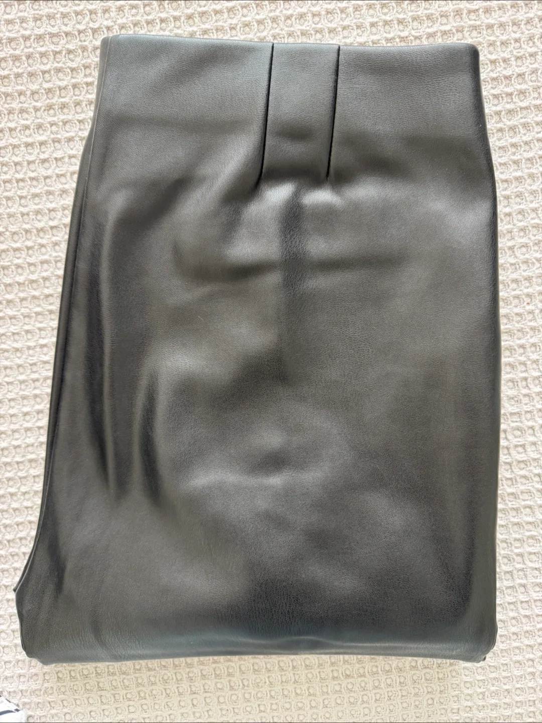 Zara Black Faux Leather Pants image indicator(4)