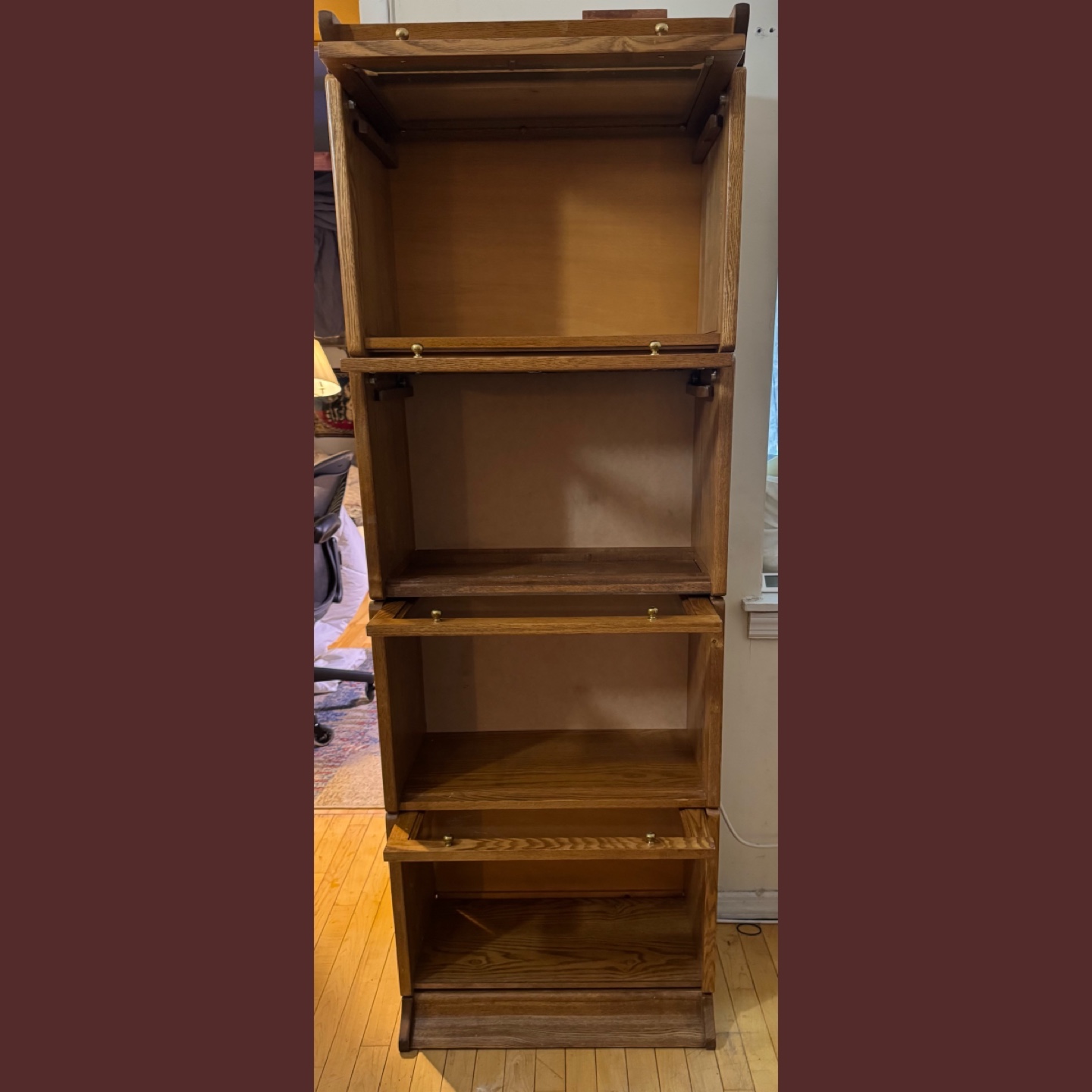 Oak Barrister Bookcase