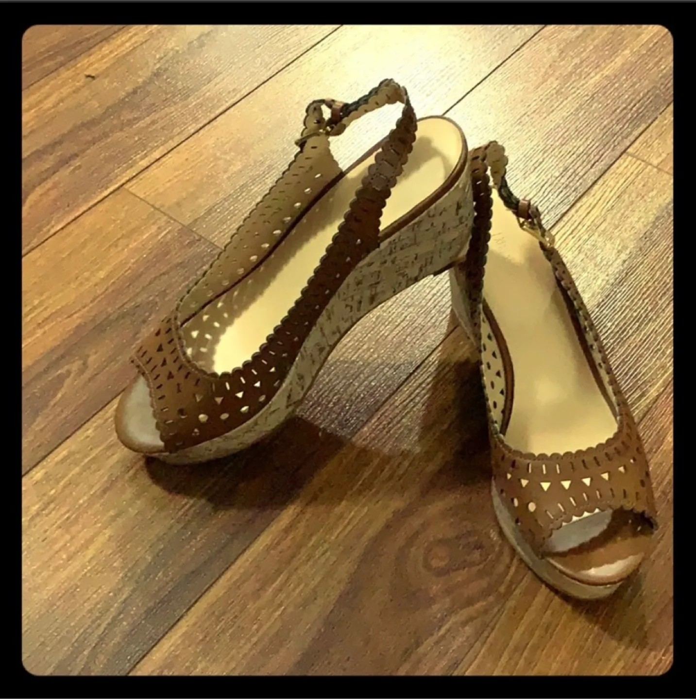 Brown Wedge Sandals thumbnail