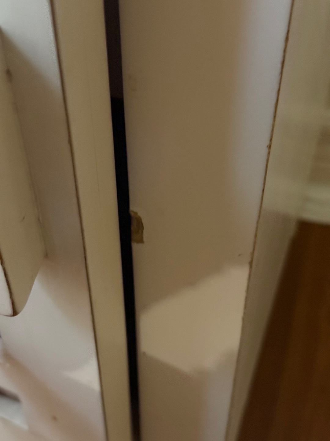 White Bedside Table with a Drawer - photo 4
