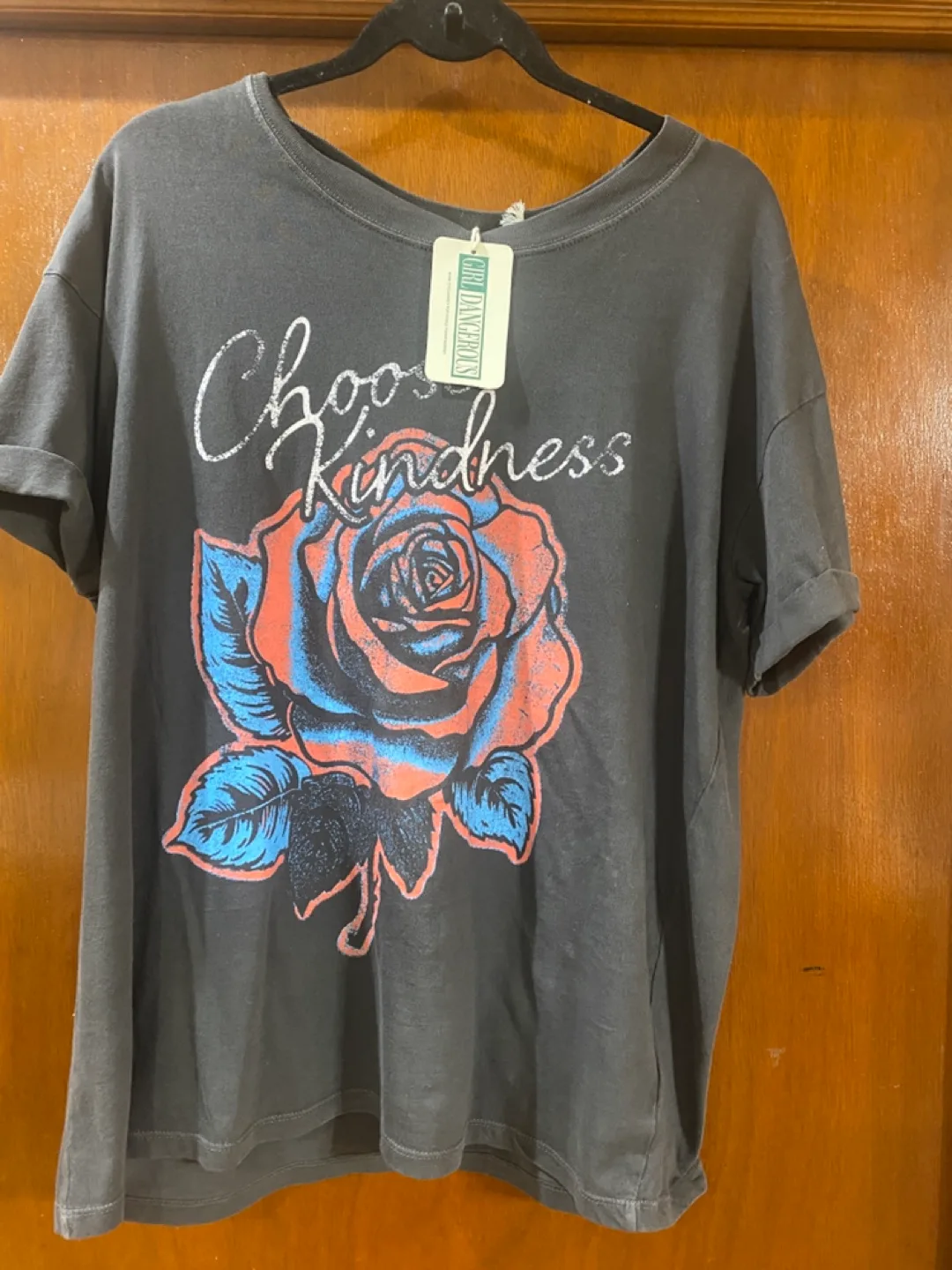 Gray Graphic Tee size m image indicator(2)