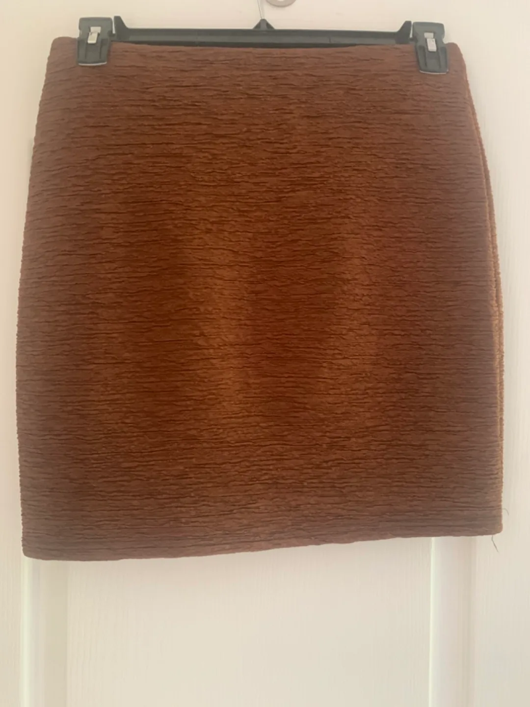 Brown Textured Mini Skirt thumbnail